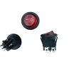 KCD1 Công Tắc Tròn 4 Chân 2 Vị Trí 20mm Màu Đỏ